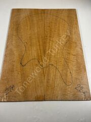 Master Grade Curly Maple Drop Top Luthier Guitar Figured Wood Bookmatched Set No:22