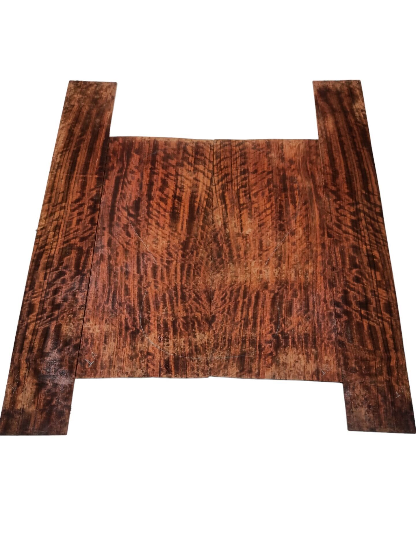 AAA Grade Figured Bubinga Acoustic Guitar Back And Sides #02