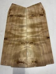 Master Grade Poplar Mappa Burl Bookmatched Guitar Drop Top Luthier Tonewood #11