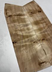 A Grade Poplar Mappa Burl Bookmatched Guitar Drop Top Luthier Tonewood #11