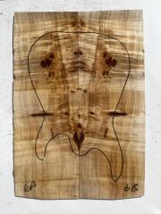 AAA Grade Mappa Burl Bookmatched Guitar Drop Top Luthier Tonewood #6