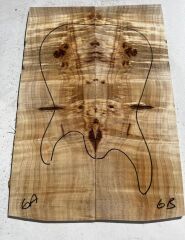 AAA Grade Mappa Burl Bookmatched Guitar Drop Top Luthier Tonewood #6