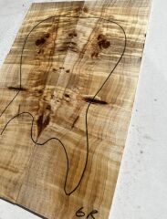 AAA Grade Mappa Burl Bookmatched Guitar Drop Top Luthier Tonewood #6