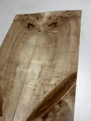 A Grade Poplar Mappa Burl Bookmatched Guitar Drop Top Luthier Tonewood #5