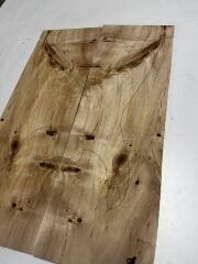 AA Grade Poplar Mappa Burl Bookmatched Guitar Drop Top Luthier Tonewood #4