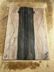 Macassar Ebony Guitar Drop Top Wood Luthier Figured Wood Bookmatched #5