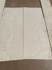 Curly maple Acoustic / Classical Guitar Back And Sides #3