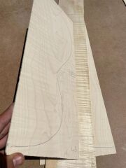 Curly maple Acoustic / Classical Guitar Back And Sides #4