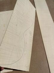 Curly maple Acoustic / Classical Guitar Back And Sides #5