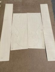 Curly maple Acoustic / Classical Guitar Back And Sides #7