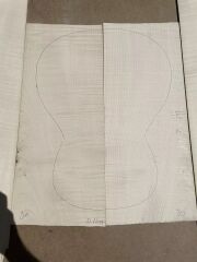Flame Maple Acoustic / Classical Guitar Back And Sides #8