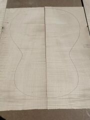 Flame Maple Acoustic / Classical Guitar Back And Sides #9