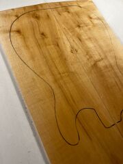 Figured Maple Electric Guitar Drop Top Wood #1