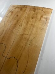 Figured Maple Electric Guitar Drop Top Wood #1