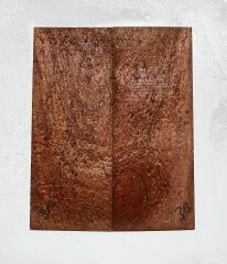 AA Grade Quilted Pommele Sapele Electric Guitar Drop Top set Bookmatch #3