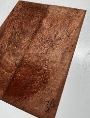 AA Grade Quilted Pommele Sapele Electric Guitar Drop Top set Bookmatch #3