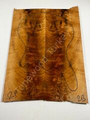 Spalted Flame Maple Drop Top Luthier Guitar Figured Wood Bookmatched Set No:2