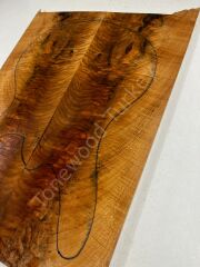 Spalted Flame Maple Drop Top Luthier Guitar Figured Wood Bookmatched Set No:2