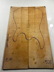 Figured Maple Drop Top Luthier Guitar Figured Wood Bookmatched Set No:5