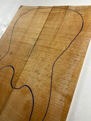 Figured Maple Drop Top Luthier Guitar Figured Wood Bookmatched Set No:5
