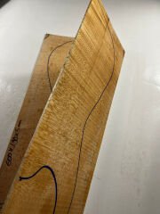 Figured Maple Drop Top Luthier Guitar Figured Wood Bookmatched Set No:5