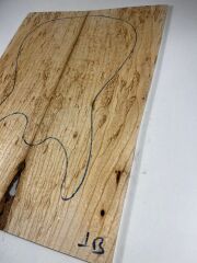 Master Grade Burl Tamo Ash Drop Top Wood For Electric Bass Guitar no:1