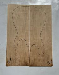 Curly Maple Drop Top Luthier Guitar Figured Wood Bookmatched Set No:36