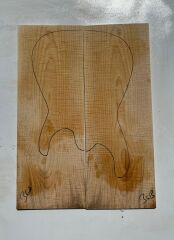 Curly Maple Drop Top Luthier Guitar Figured Wood Bookmatched Set No:36
