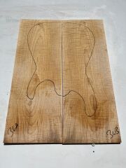 Curly Maple Drop Top Luthier Guitar Figured Wood Bookmatched Set No:36