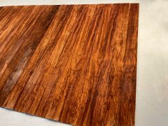 Bubinga Afrika Gül Ağacı Bağlama Tekne Seti