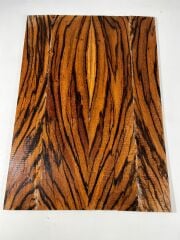 4 Pieces Lamineted Zebrawood Electric Guitar Drop Top set Bookmatch #1