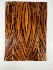 4 Pieces Lamineted Zebrawood Electric Guitar Drop Top set Bookmatch #1