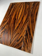 4 Pieces Lamineted Zebrawood Electric Guitar Drop Top set Bookmatch #1