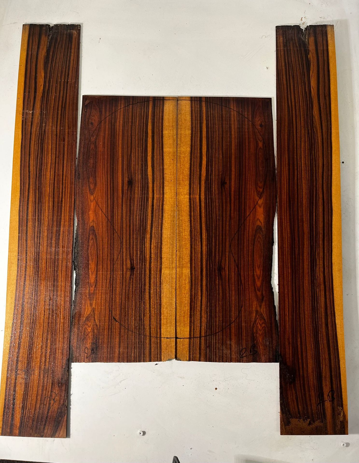 Bolivian Rosewood Acoustic Guitar Back And Sides set #2
