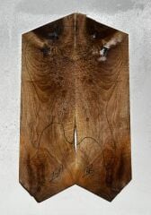 Flame Walnut Drop Top Luthier Guitar Figured Wood Bookmatched Set No:18