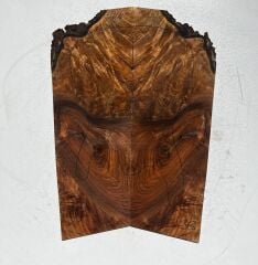 Flamed Burl Walnut Drop Top Luthier Guitar Figured Wood Bookmatched Set No:13