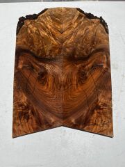 Flamed Burl Walnut Drop Top Luthier Guitar Figured Wood Bookmatched Set No:13
