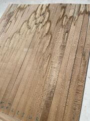 Spalted Flame Maple Oud Ribs Set No;01