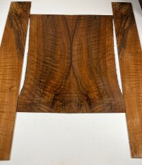 Master Grade Flame Bastogne Walnut Acoustic Guitar Back And Sides set #1