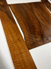 Master Grade Flame Bastogne Walnut Acoustic Guitar Back And Sides set #1