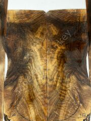 Master Grade Burl Walnut Acoustic Guitar Back And Sides set #1