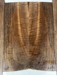 Master Grade Flame Claro Walnut Acoustic Guitar Back And Sides set #4
