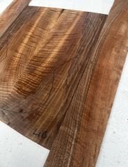 Master Grade Flame Claro Walnut Acoustic Guitar Back And Sides set #4