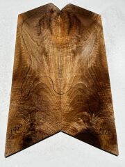 Turkish Walnut Drop Top Luthier Guitar Figured Wood Bookmatched Set No:17