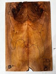 Turkish Walnut Drop Top Luthier Guitar Figured Wood Bookmatched Set No:20