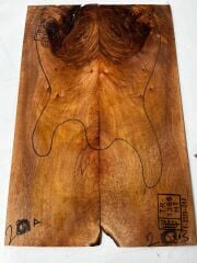 Turkish Walnut Drop Top Luthier Guitar Figured Wood Bookmatched Set No:20