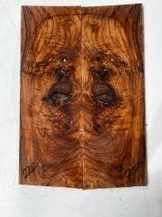 Turkish Walnut Drop Top Luthier Guitar Figured Wood Bookmatched Set No:22