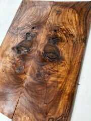 Turkish Walnut Drop Top Luthier Guitar Figured Wood Bookmatched Set No:22