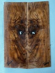 Turkish Walnut Drop Top Luthier Guitar Figured Wood Bookmatched Set No:24