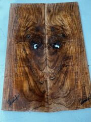 Turkish Walnut Drop Top Luthier Guitar Figured Wood Bookmatched Set No:24